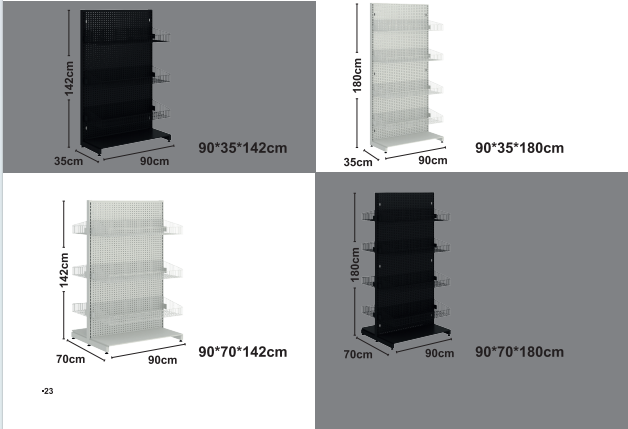 Pegboard žične police